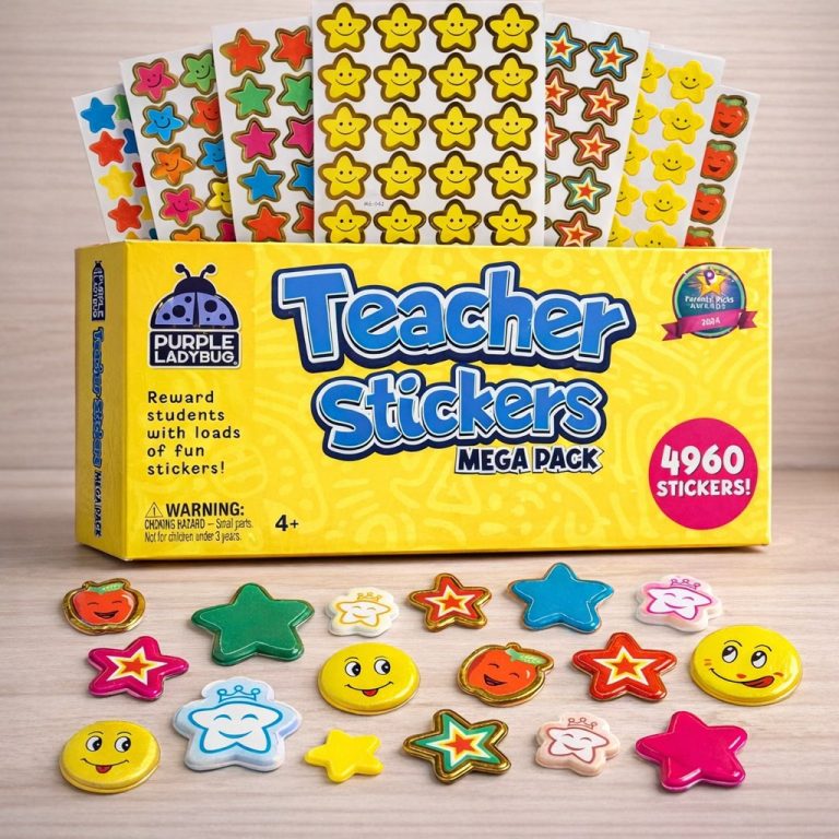 PURPLE LADYBUG Teacher Stickers