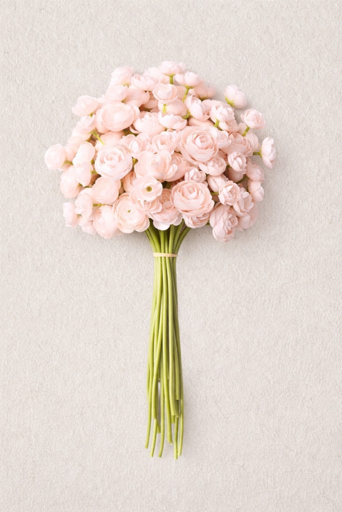 faux peonies