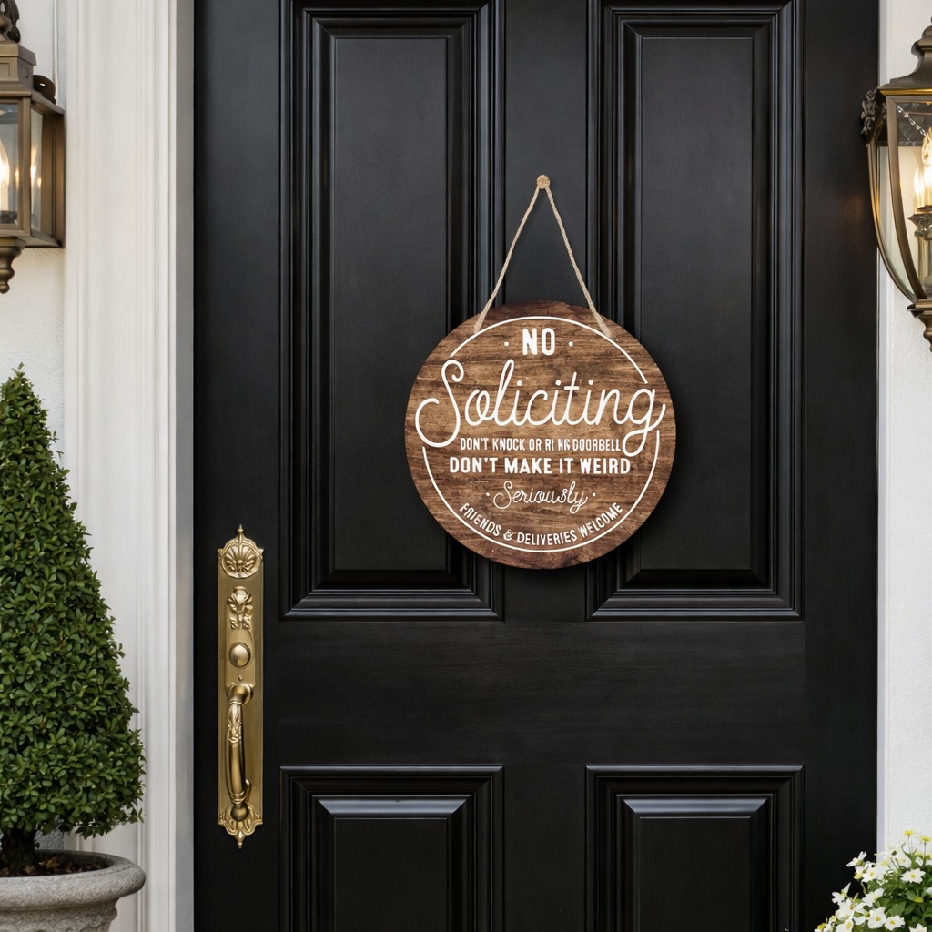 10″ Wooden Sign for Front Door