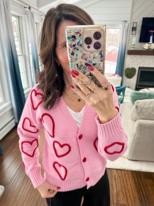 heart cardigan