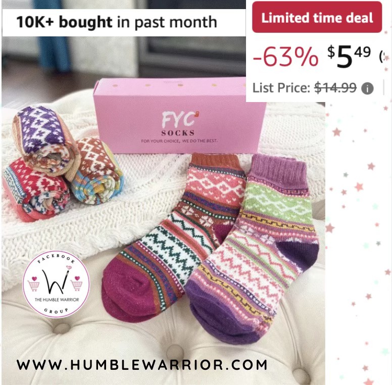 five pairs of socks and their gift boxed