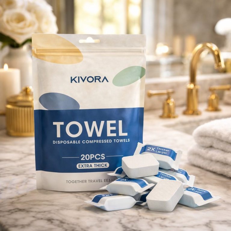 KIVORA Extra Thick Compressed Towel Tablets