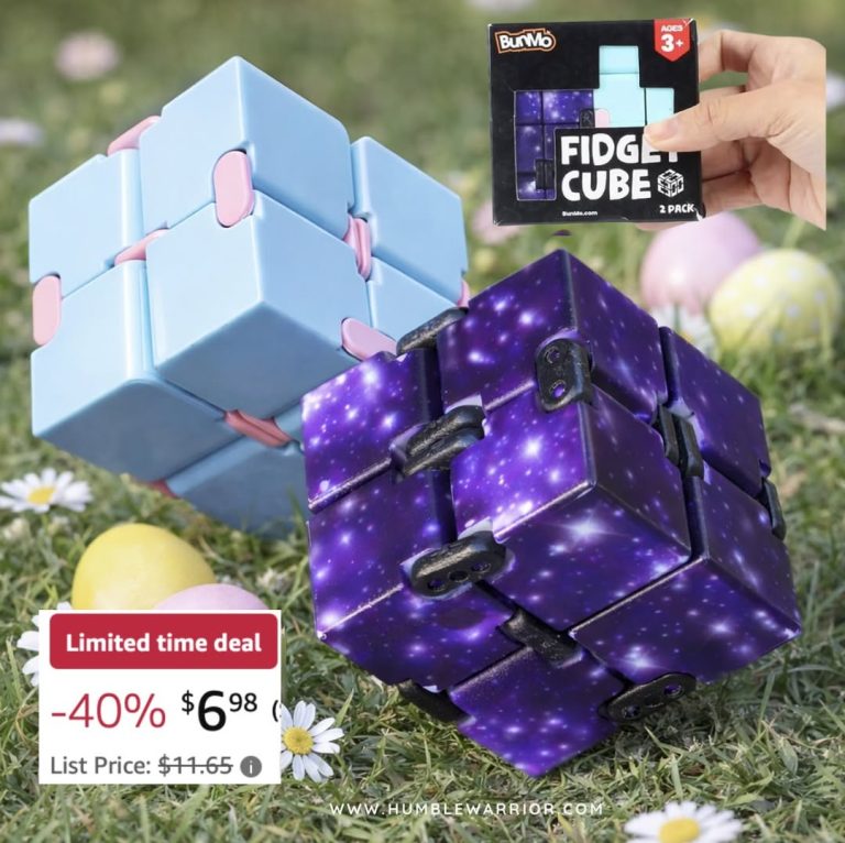 BunMo 2 Pack Infinity Fidget Cube