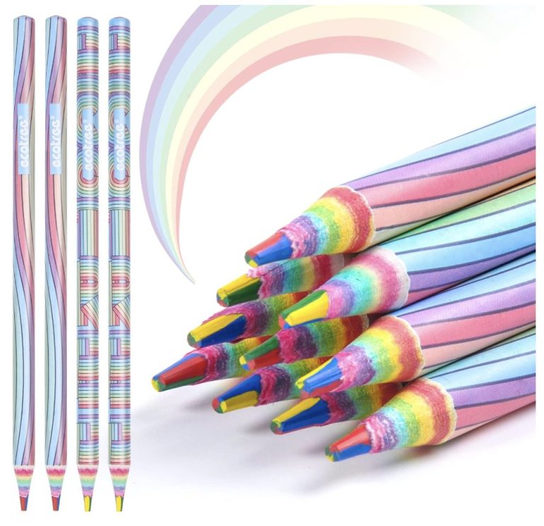 rainbow colored pencils