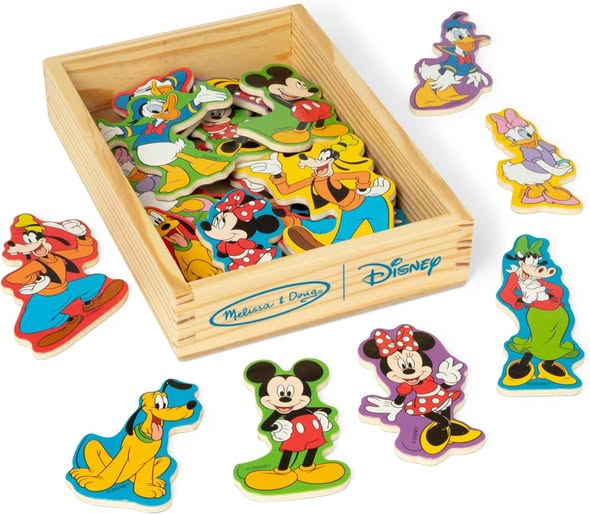 Melissa & Doug set of 20 wooden character magnets