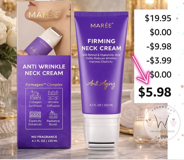 MAREE Neck Cream with Face Roller