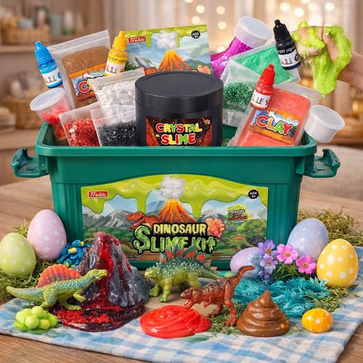 slime loving dinosaur fan!