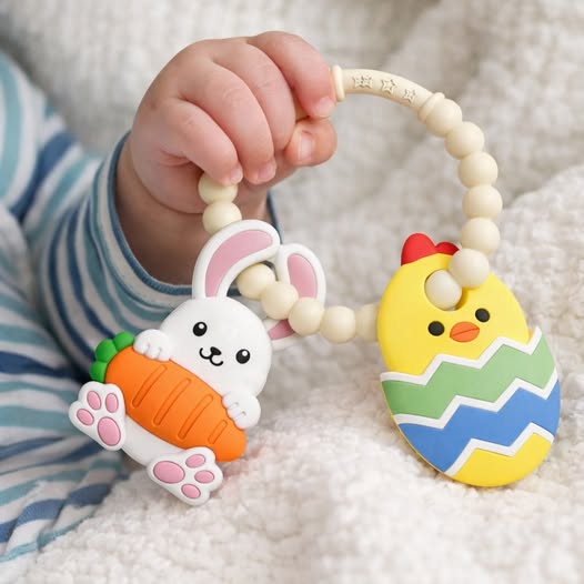 Easter teething rings