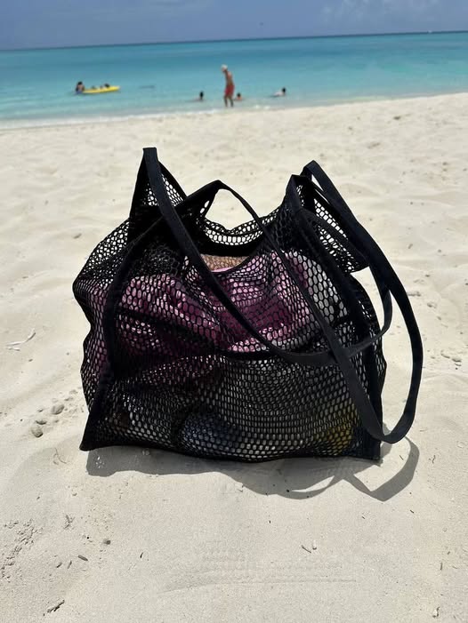 mesh beach bag