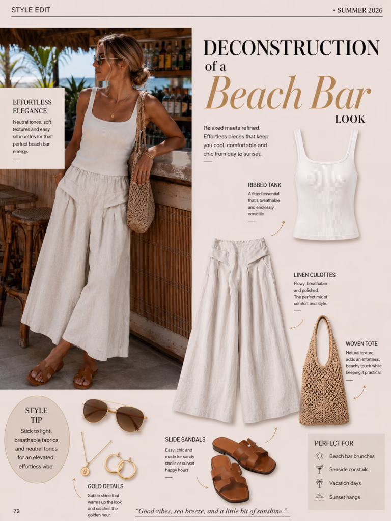 Deconstruction of a Beach Bar Look