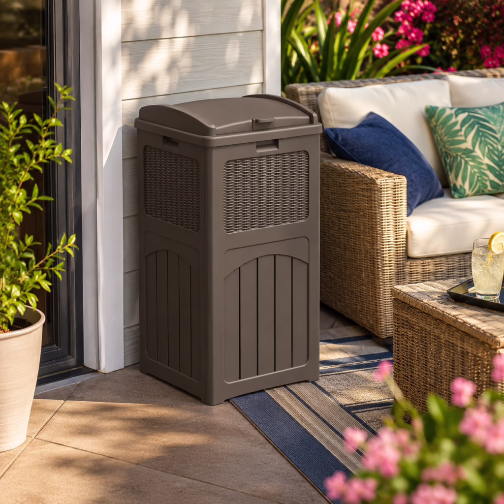 33 Gallon Outdoor Trash Bin