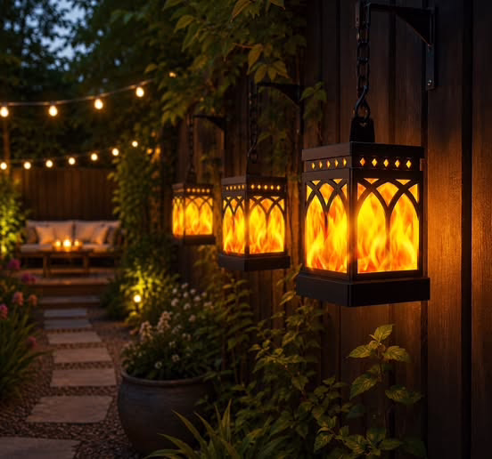 Cozy Backyard Lights ✨🔥