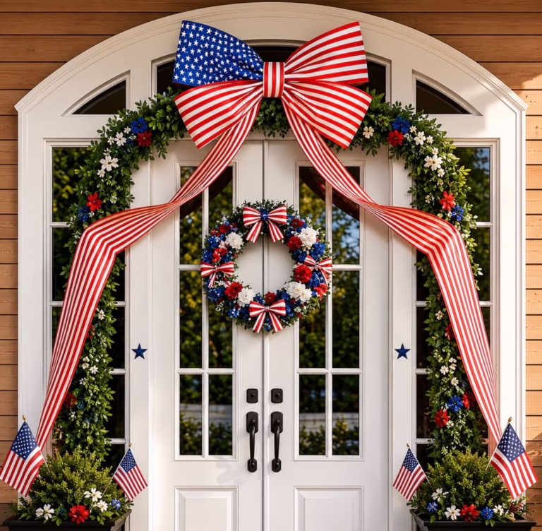 Indoor / Outdoor Patriotic Bow