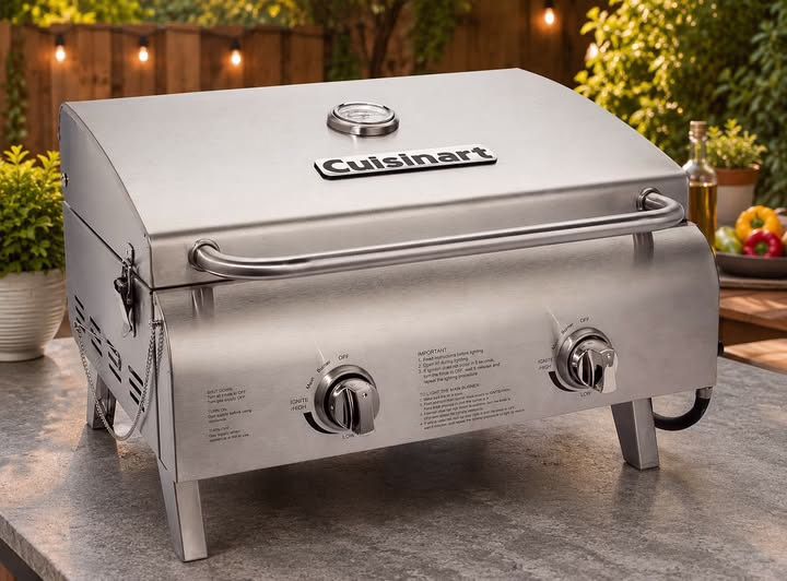 Cuisinart Chef’s Style Tabletop Portable Propane Grill