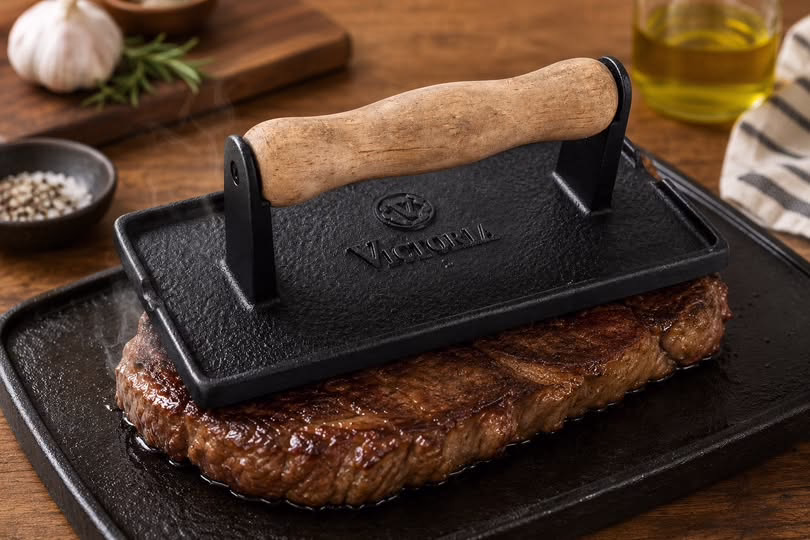 Victoria Cast Iron Panini Press