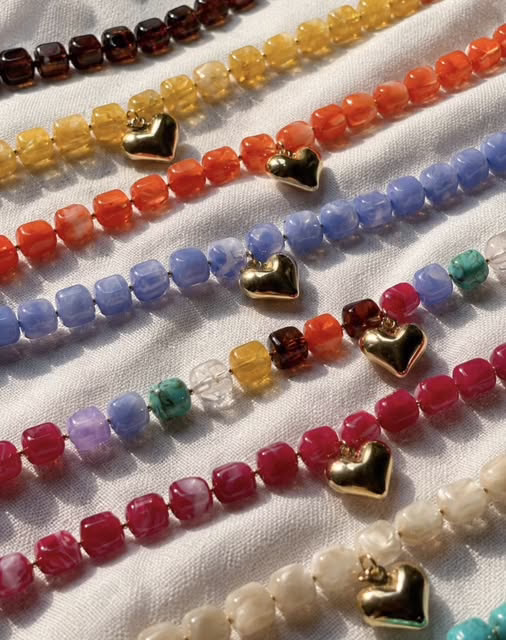 TLY Colorful Chunky Beaded Necklaces