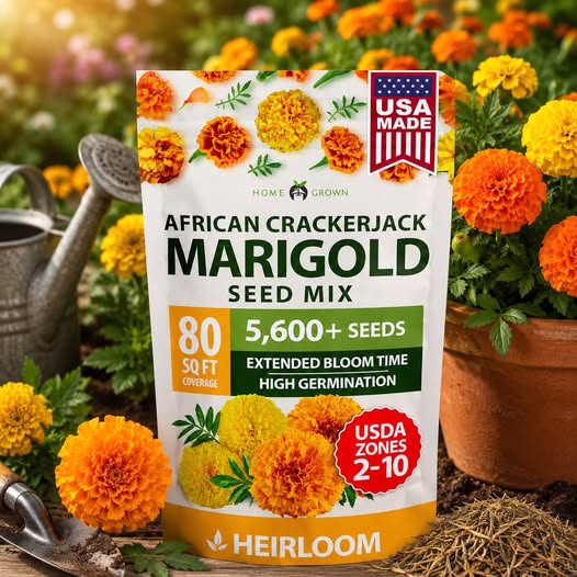 Crackerjack Marigold Flower Seeds!