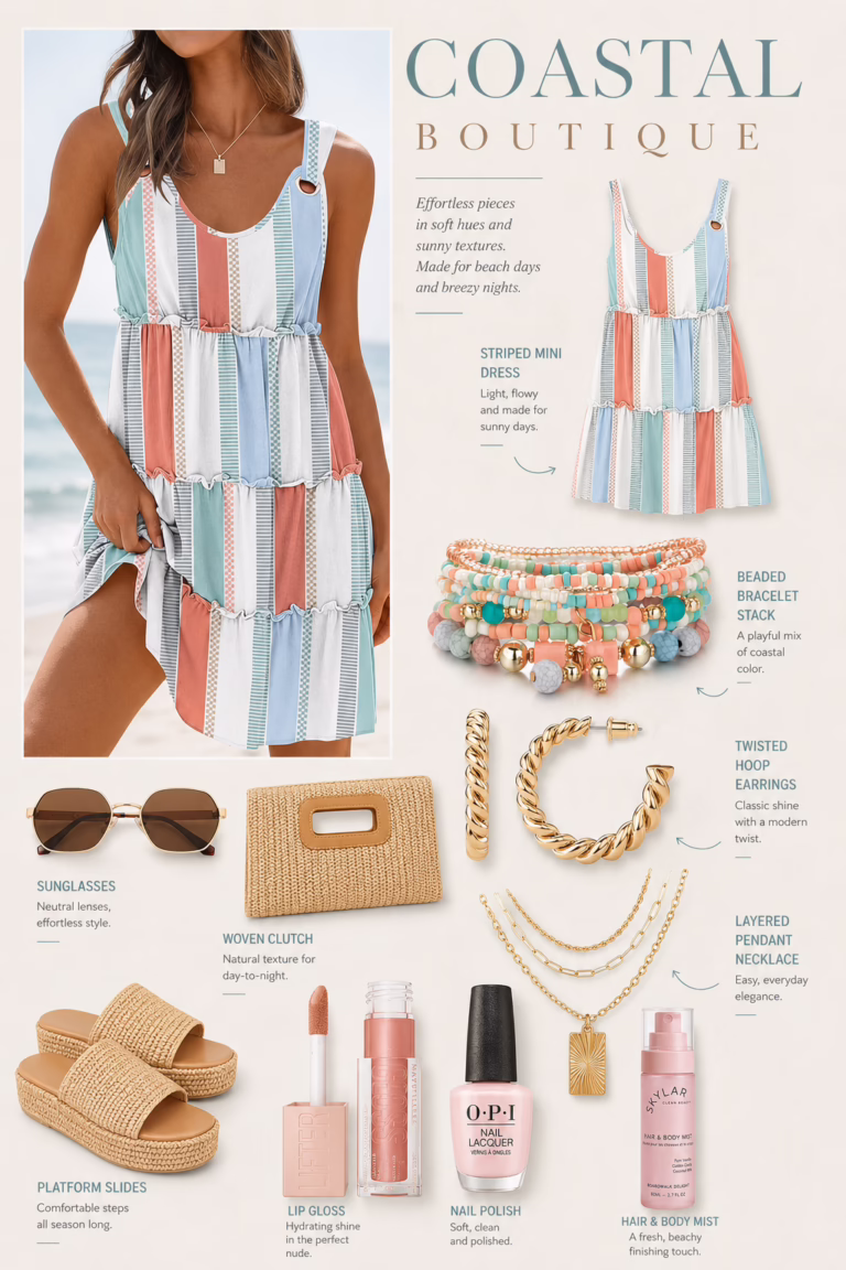 🌴 Been So Obsessed With Making These Coastal Boutique Style Collages