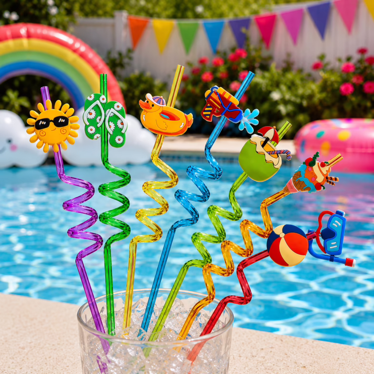 🌈 Crazy Summer Straws ~ 24 pack