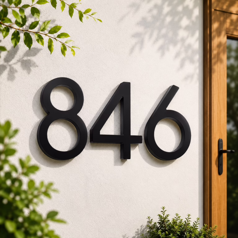 Floating House Numbers