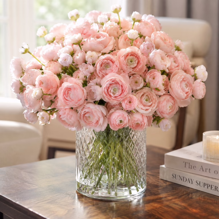 30Pcs Ranunculus Faux Silk Flowers