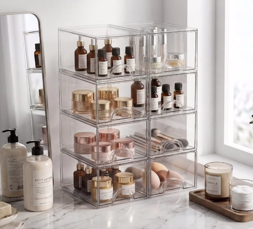 8 Pack of Stackable Drawers
