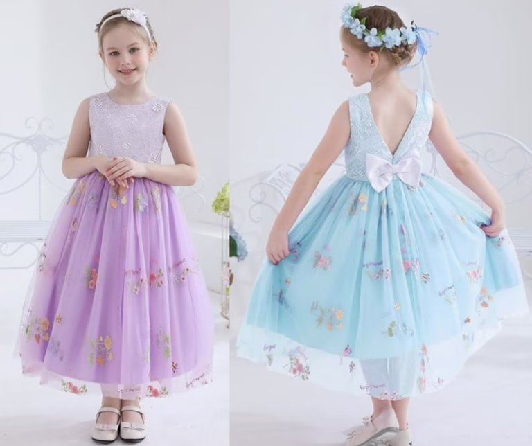 Girl’s Tulle Floral Dress