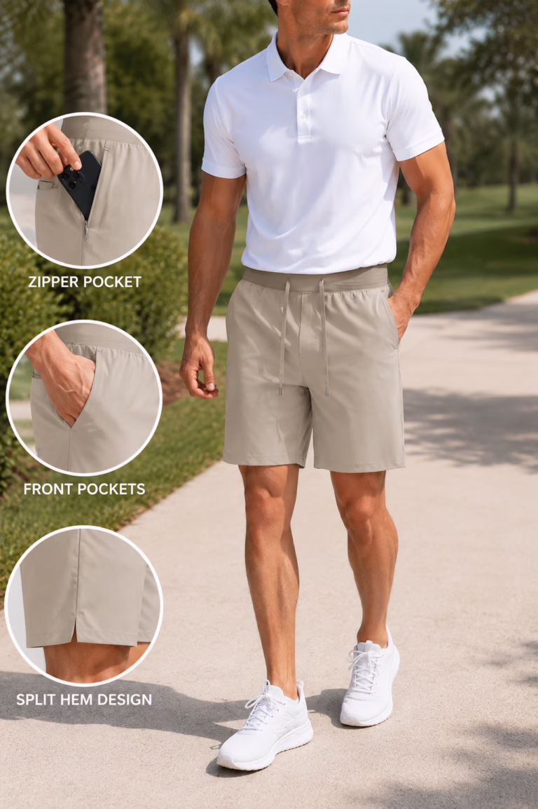 Soothfeel Zipper Shorts
