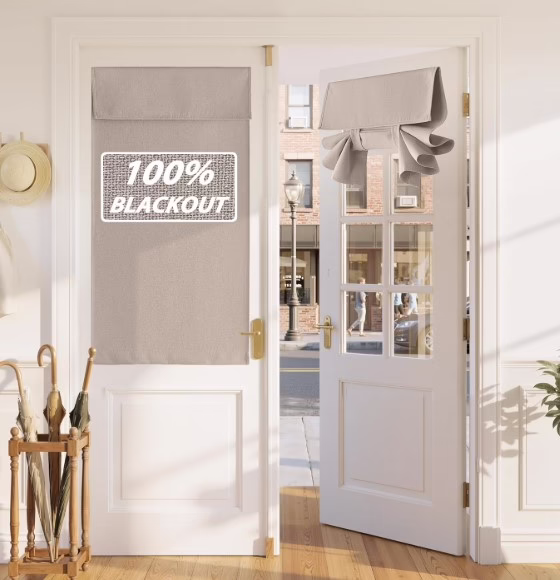 French Door Roll Up Curtains