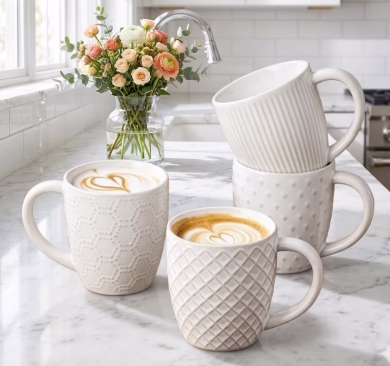 Set of 4 Artisan Coffee Mugs