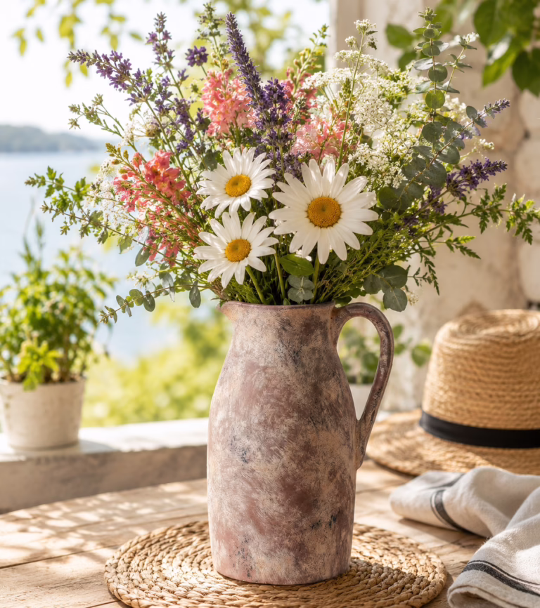 Pottery Barn vibes vase