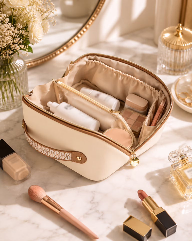 Lay Flat Makeup Bag