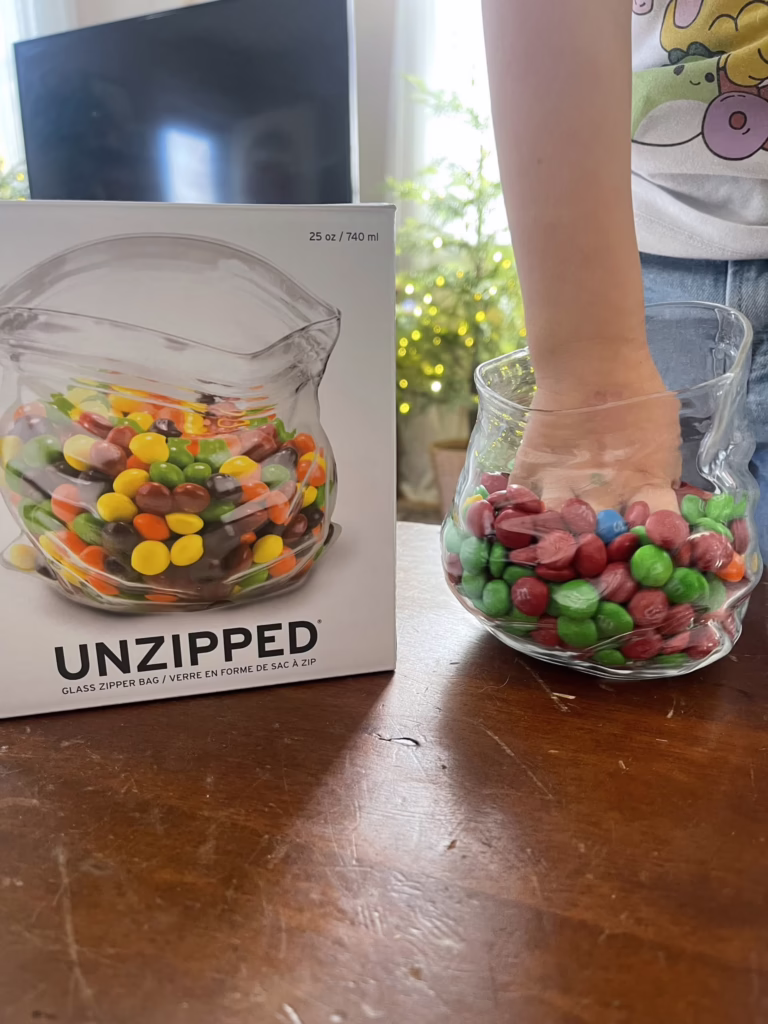 Unzipped Candy Bowl