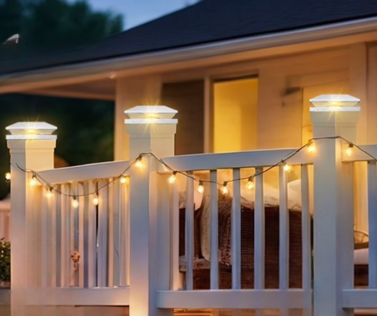 6 Pack Solar Post Cap Lights