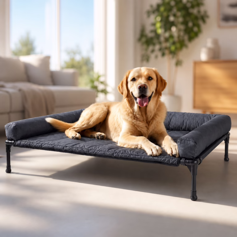 Elevated dog bed