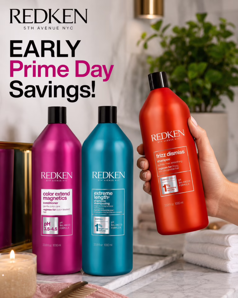 Prime Day savings on Redken shampoos and conditioners