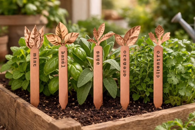 1 Best Selling copper herb plant stakes