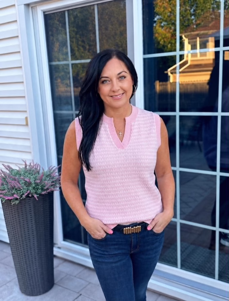 Pink Knit Top