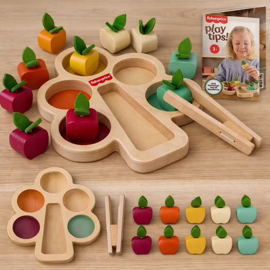 Fisher-Price Wood Montessori Toy Sorting Tree