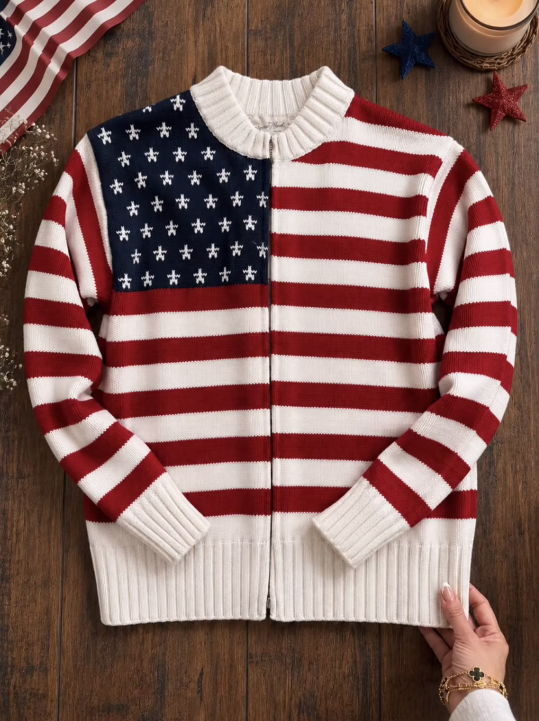Americana Full Zip Cartigan