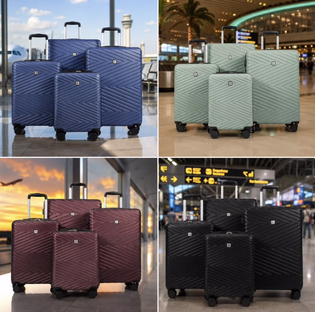 Travelhouse 4-Piece Hardshell Luggage Set