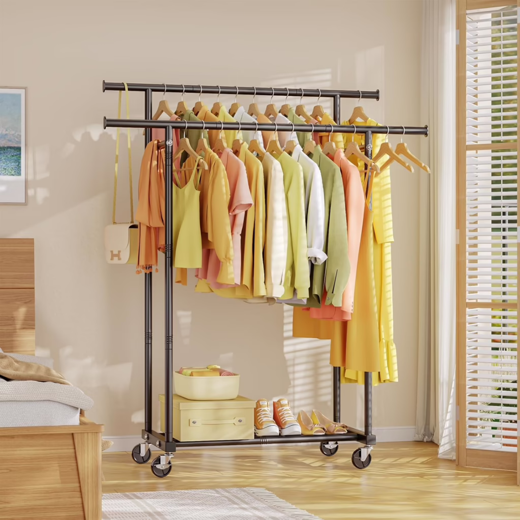 Double Clothing Rack
