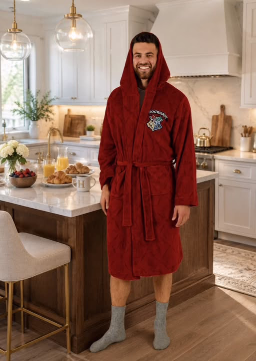 Men’s Adult Hooded Harry Potter Hogwarts Robe