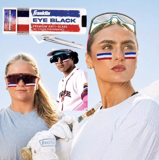 Franklin Sports Red, White & Blue Eye Black Stick