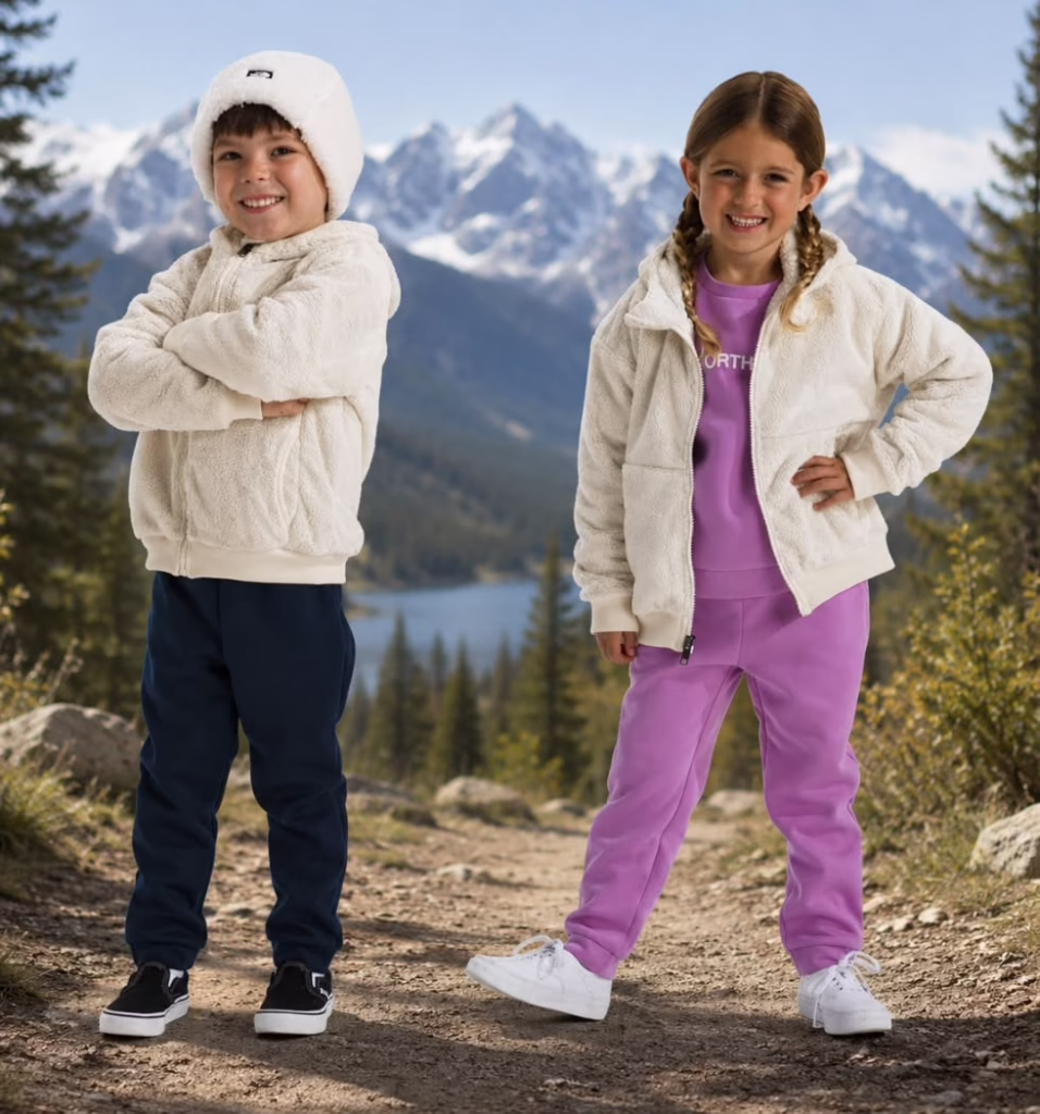 NORTH FACE Kids’ Osito Full Zip Fleece Hoodie