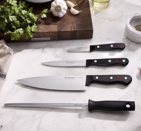 Wüsthof Gourmet 4-Piece Chef’s Knife Set
