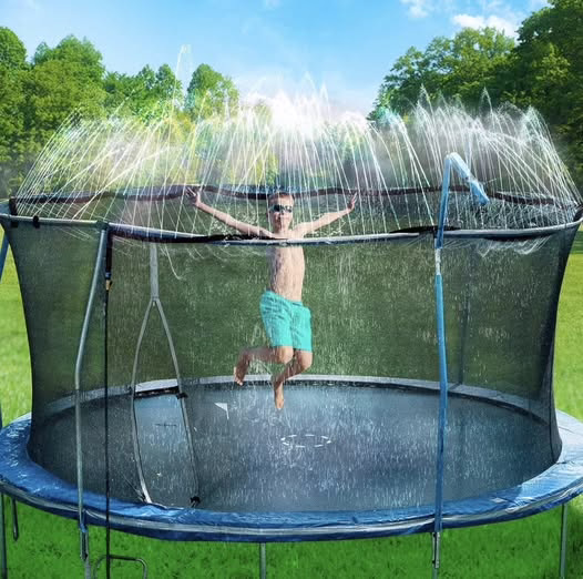 Trampoline Sprinkler!