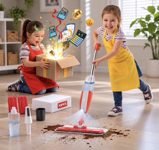 Kids Spray Mop Set