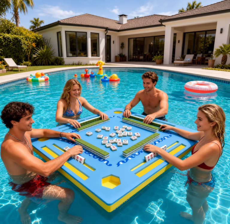 Floating Mahjong Table for Pool
