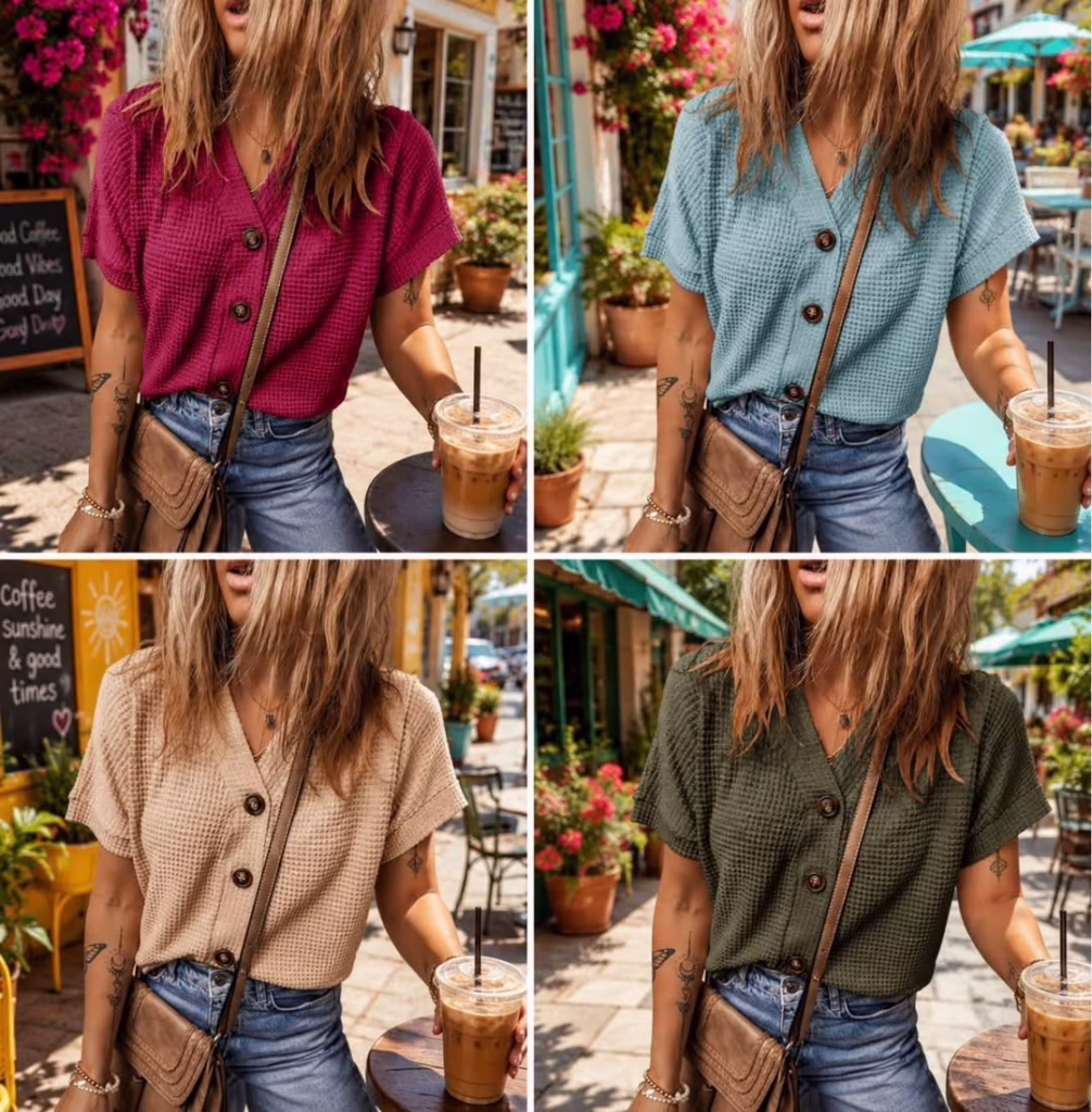 Dokotoo Waffle Knit Top